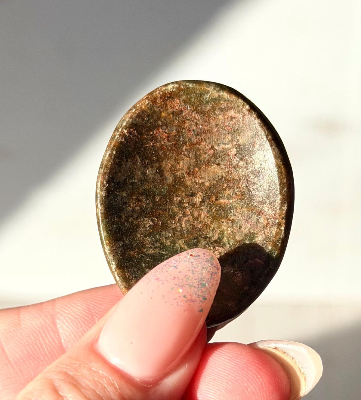 Ruby in Kyanite Worry Stones | Ruby Kyanite Touch Stone | Crystal Thumb Stones