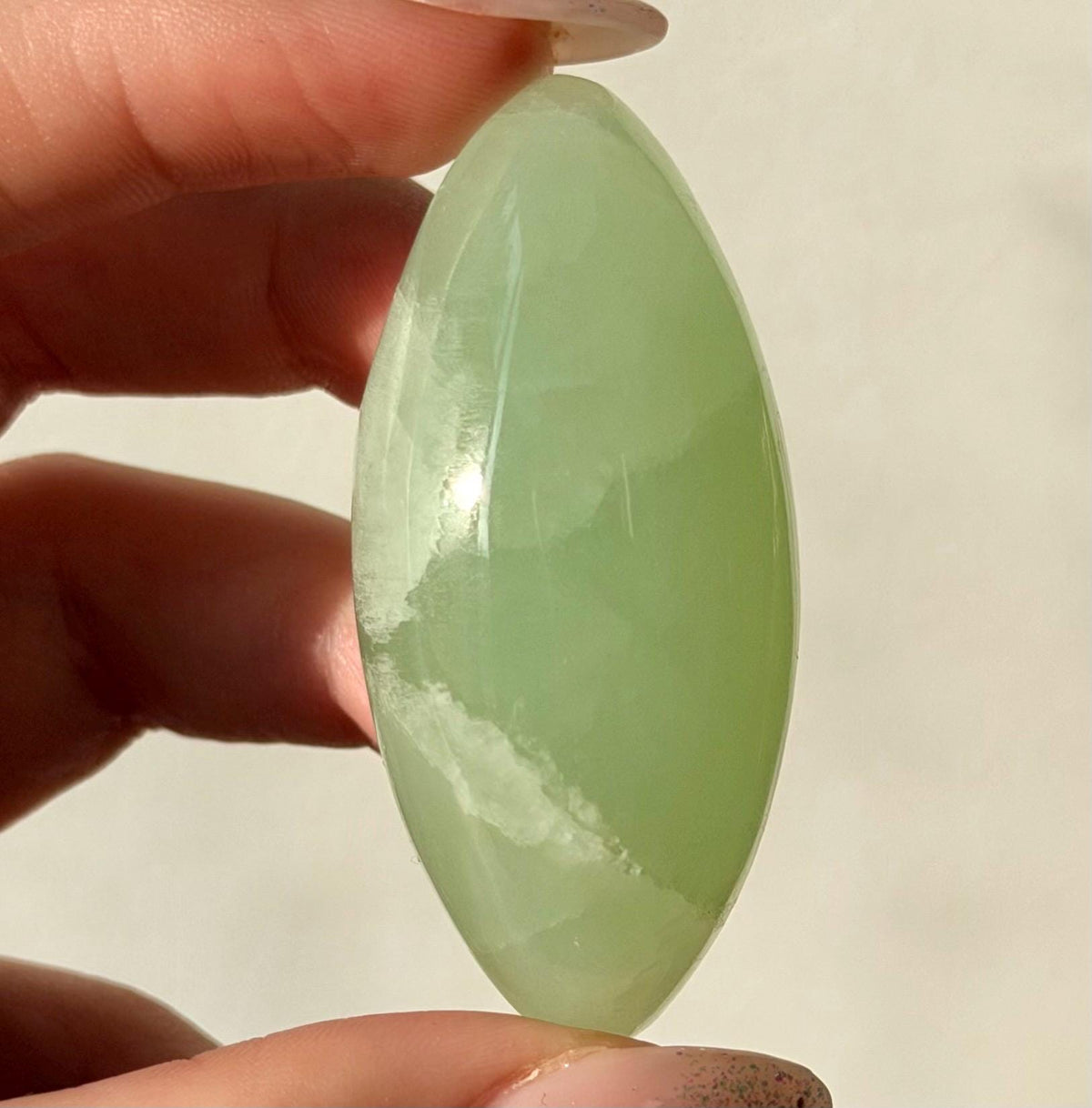 High Quality Pistachio Calcite Lingam | Green Calcite Egg | Pistachio Calcite from Pakistan