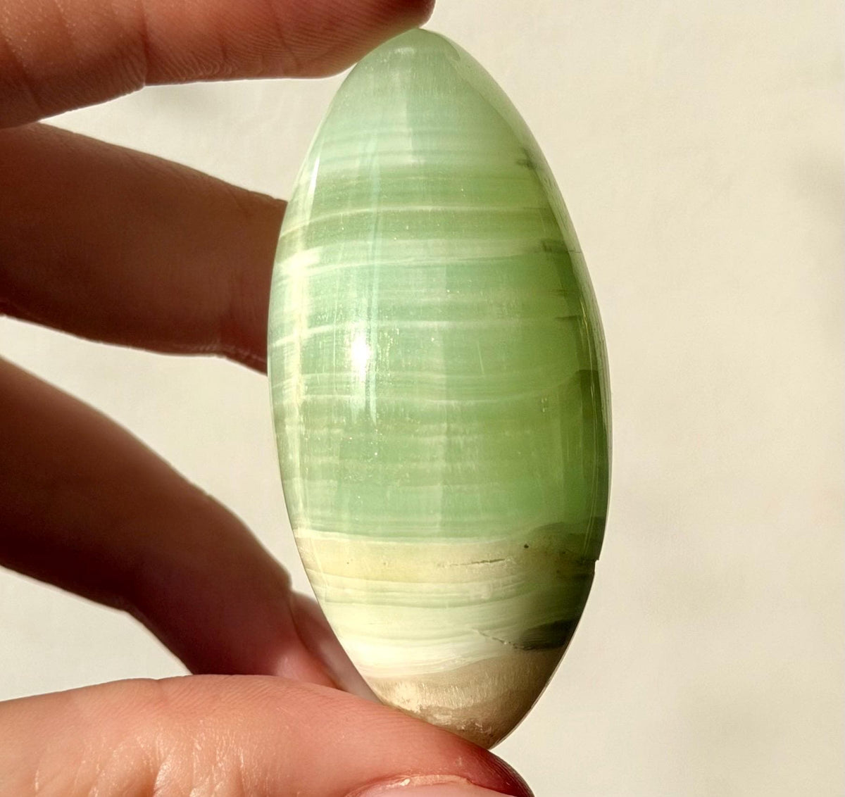 High Quality Pistachio Calcite Lingam | Green Calcite Egg | Pistachio Calcite from Pakistan