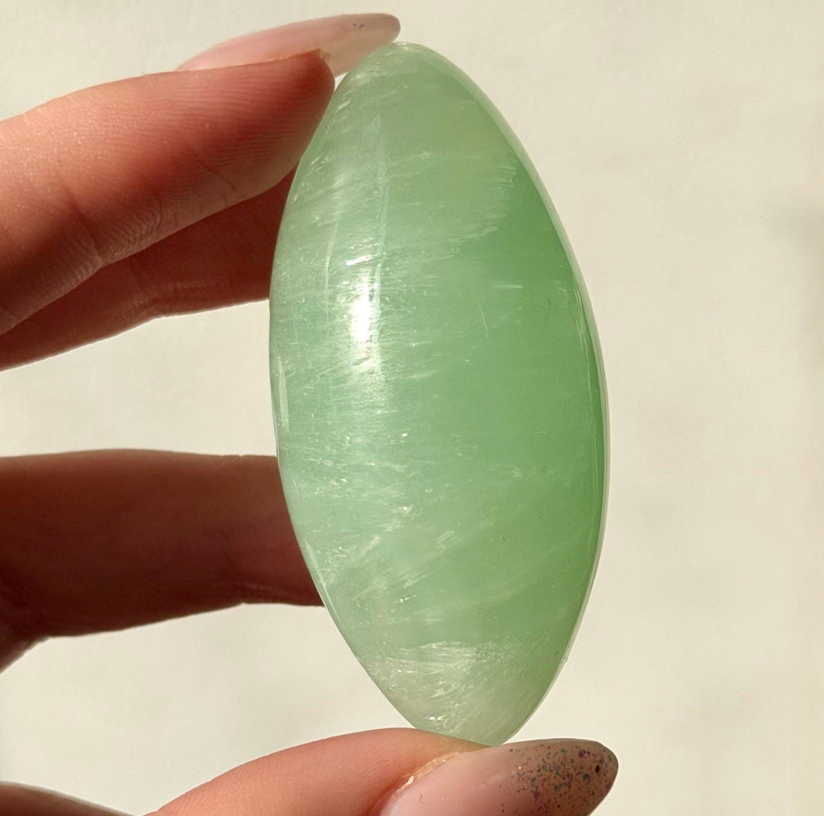 High Quality Pistachio Calcite Lingam | Green Calcite Egg | Pistachio Calcite from Pakistan
