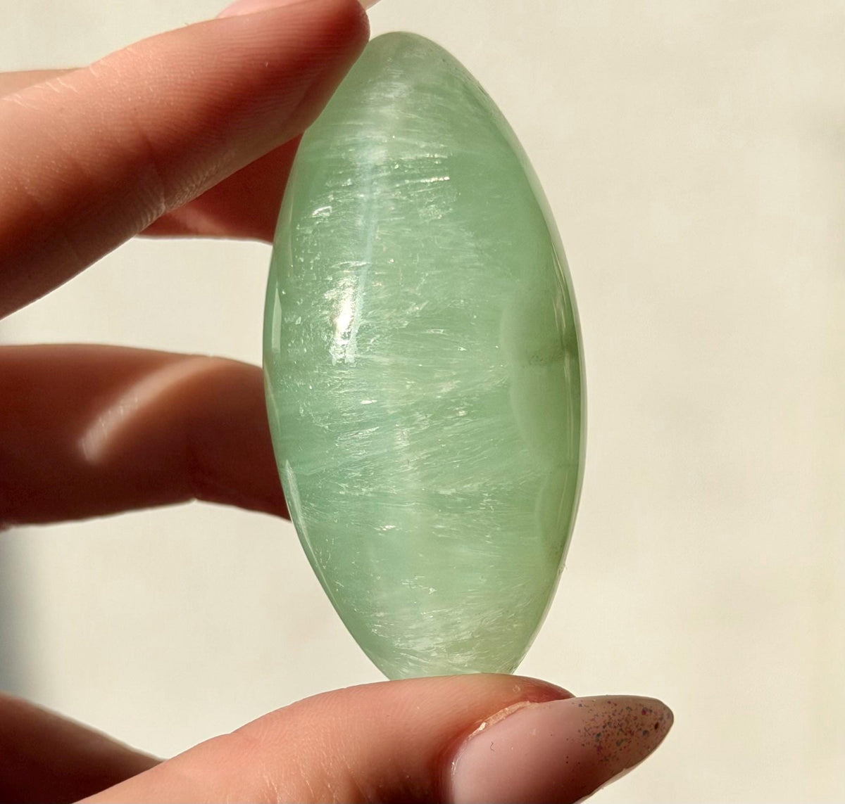 High Quality Pistachio Calcite Lingam | Green Calcite Egg | Pistachio Calcite from Pakistan
