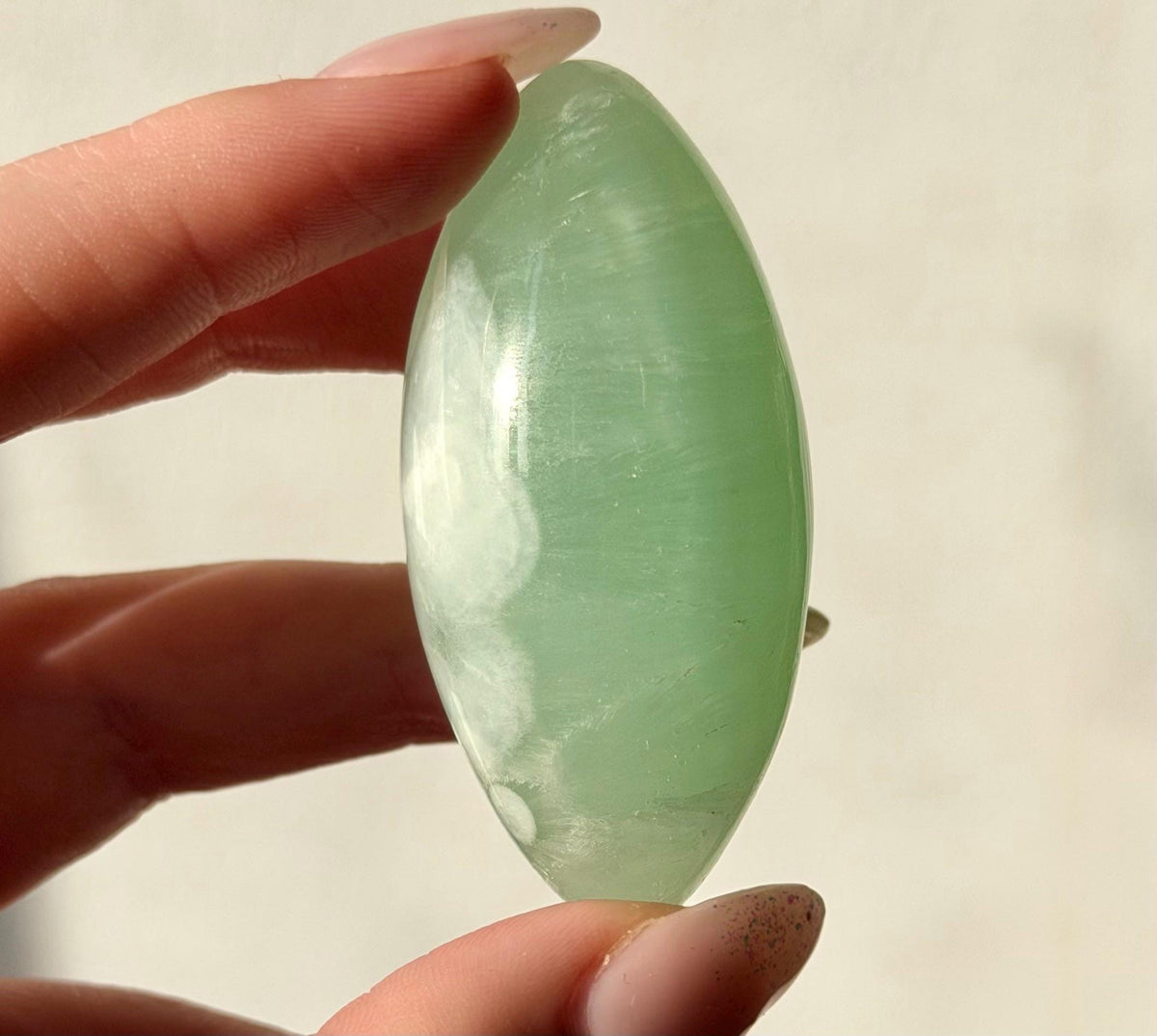 High Quality Pistachio Calcite Lingam | Green Calcite Egg | Pistachio Calcite from Pakistan