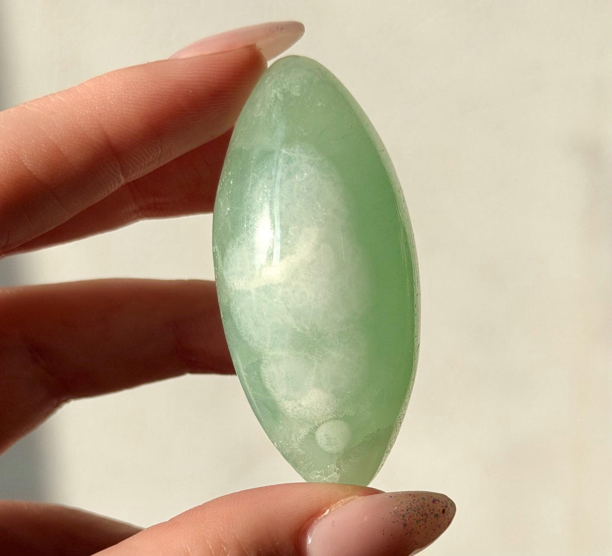 High Quality Pistachio Calcite Lingam | Green Calcite Egg | Pistachio Calcite from Pakistan
