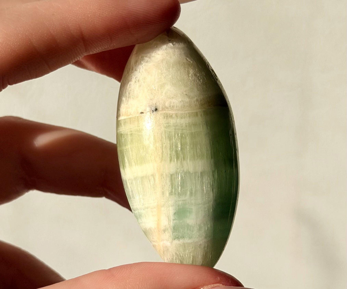 High Quality Pistachio Calcite Lingam | Green Calcite Egg | Pistachio Calcite from Pakistan