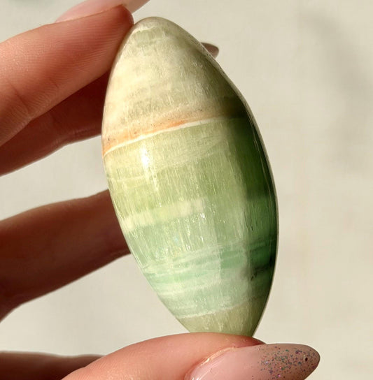 High Quality Pistachio Calcite Lingam | Green Calcite Egg | Pistachio Calcite from Pakistan