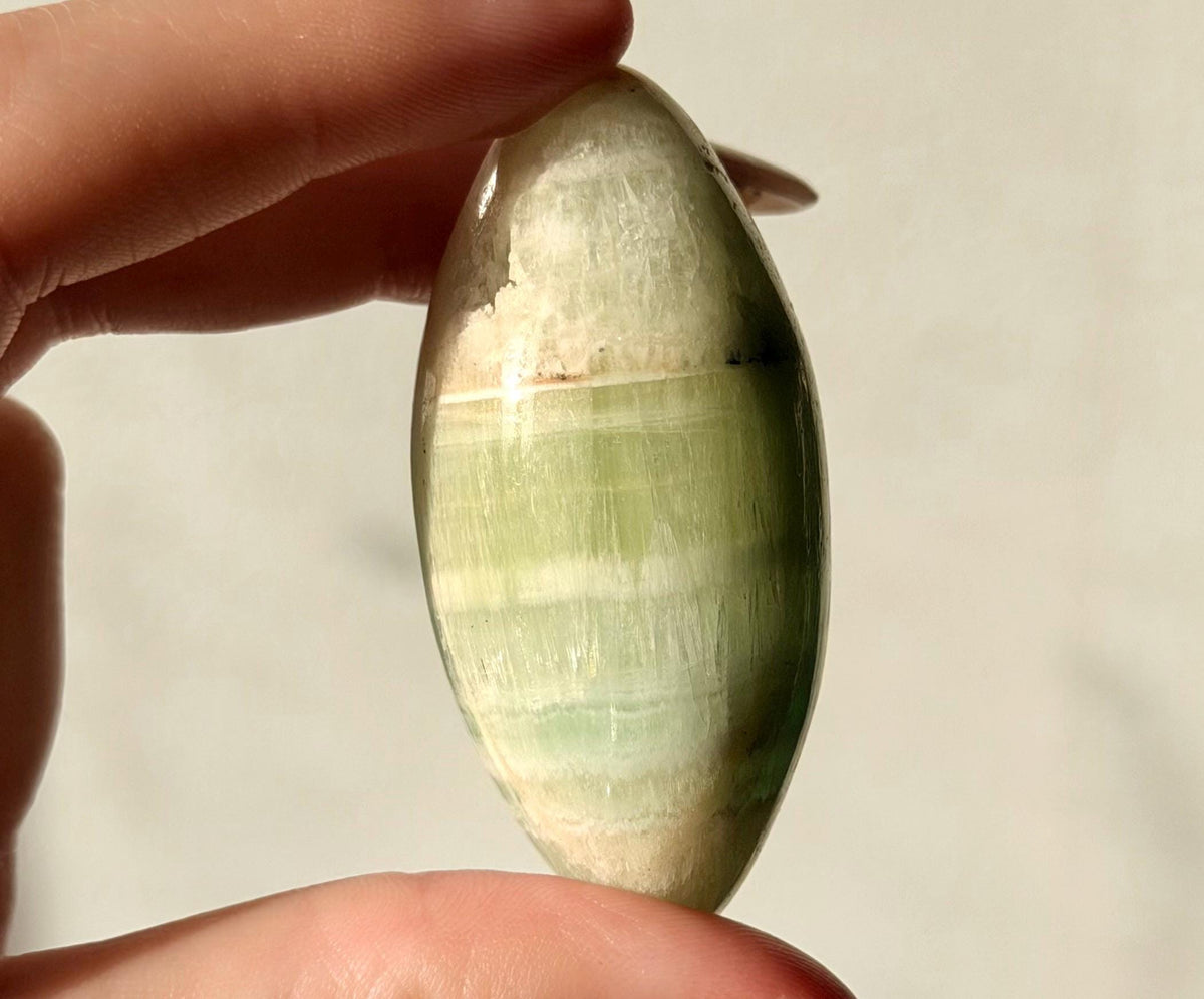 High Quality Pistachio Calcite Lingam | Green Calcite Egg | Pistachio Calcite from Pakistan