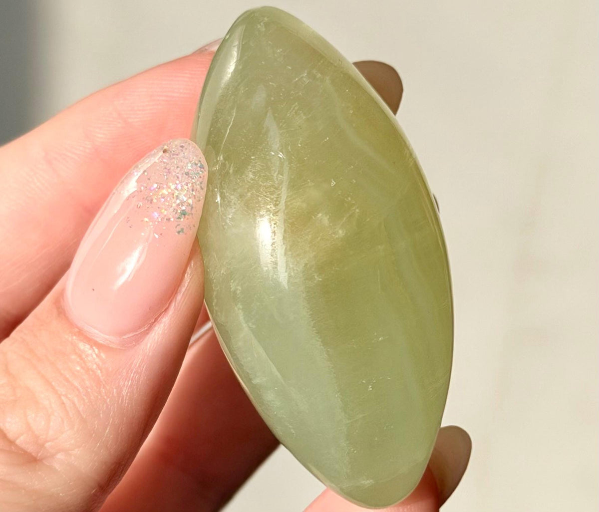 High Quality Pistachio Calcite Lingam | Green Calcite Egg | Pistachio Calcite from Pakistan