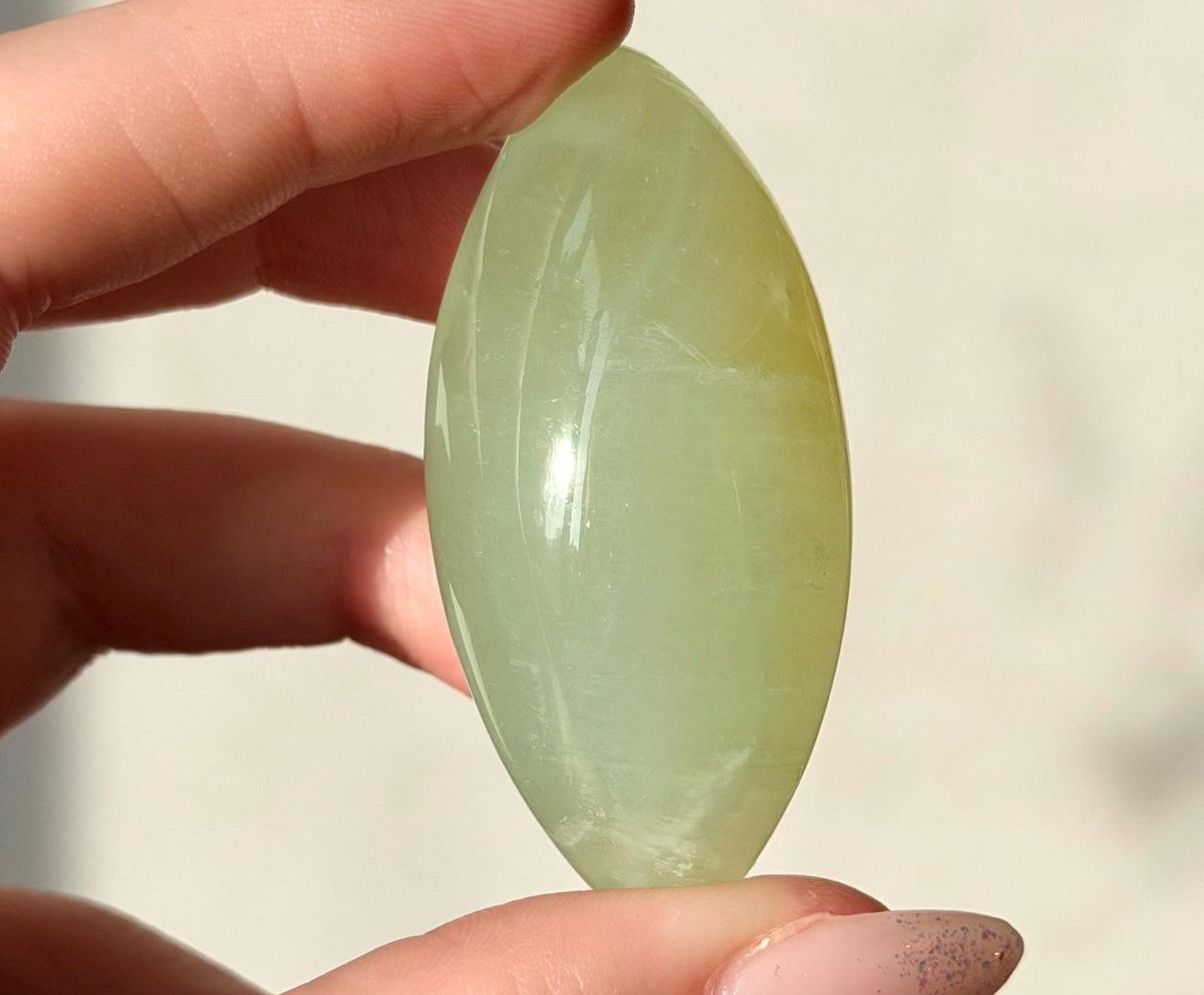 High Quality Pistachio Calcite Lingam | Green Calcite Egg | Pistachio Calcite from Pakistan