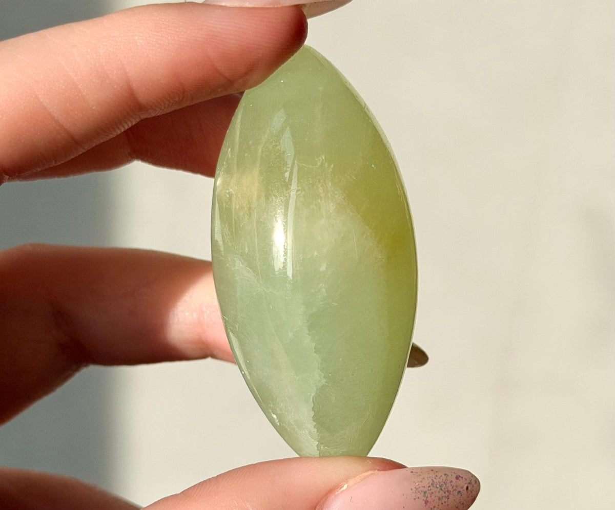 High Quality Pistachio Calcite Lingam | Green Calcite Egg | Pistachio Calcite from Pakistan