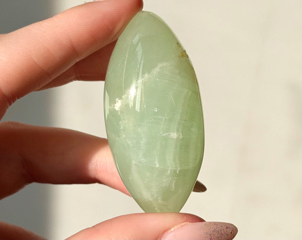 High Quality Pistachio Calcite Lingam | Green Calcite Egg | Pistachio Calcite from Pakistan