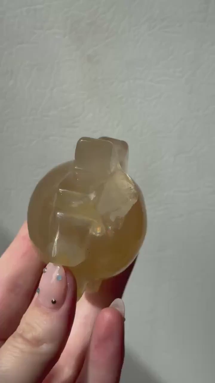 Gorgeous Golden Healer Sun Carving from Brazil | Hand Carved Golden Healer Sun
