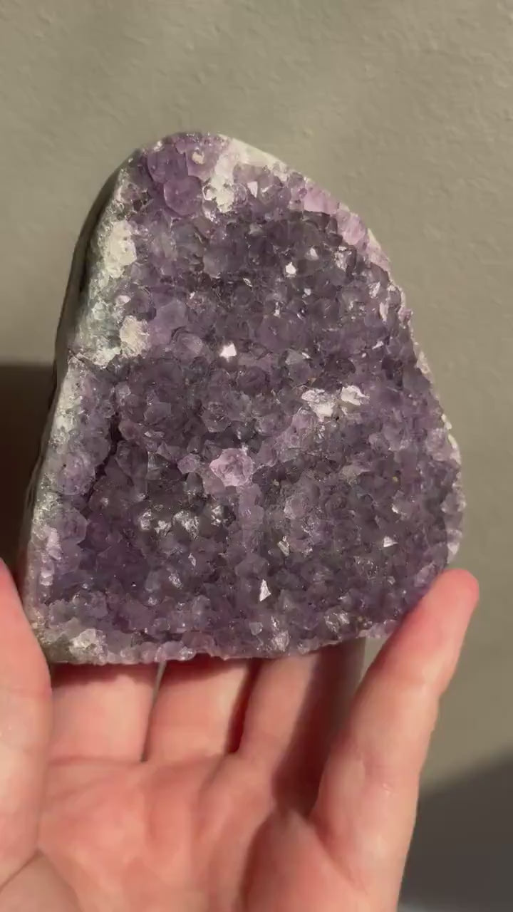 Beautiful Amethyst Cut Base Cluster | Amethyst Cluster Freeform from Uruguay