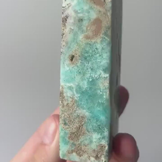 Beautiful Hemimorphite Tower |Blue Aragonite Brown Aragonite White Aragonite Tower