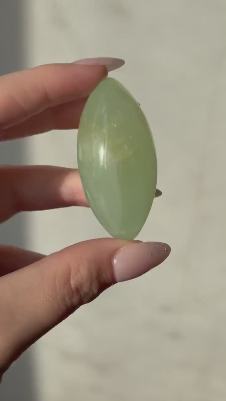 High Quality Pistachio Calcite Lingam | Green Calcite Egg | Pistachio Calcite from Pakistan