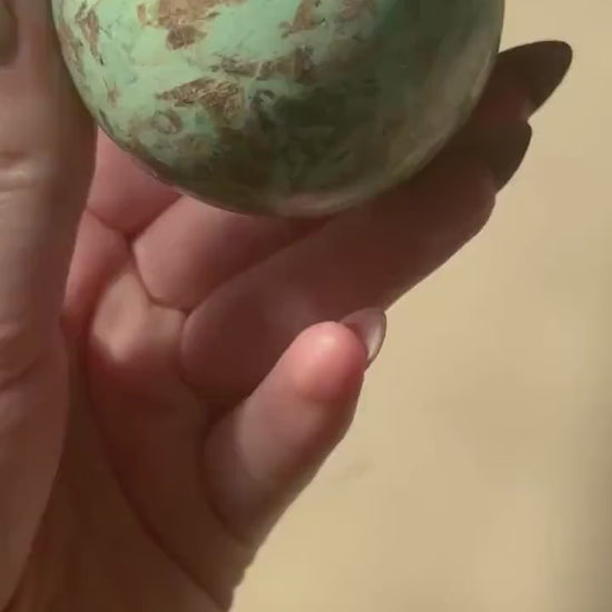 Beautiful Chrysocolla Sphere from South Africa | 70mm Chrysocolla Crystal Ball
