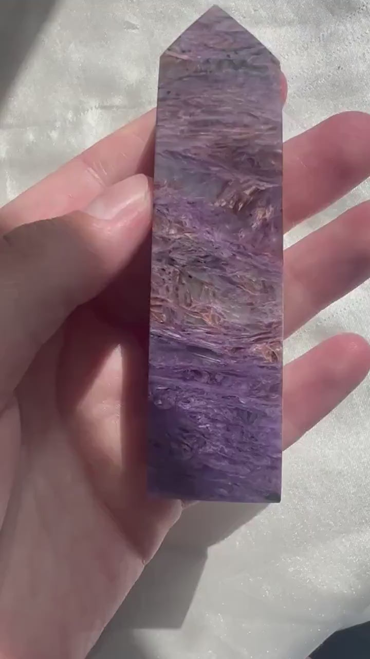 Gorgeous High Quality Charoite Tower | Charoite Obelisk