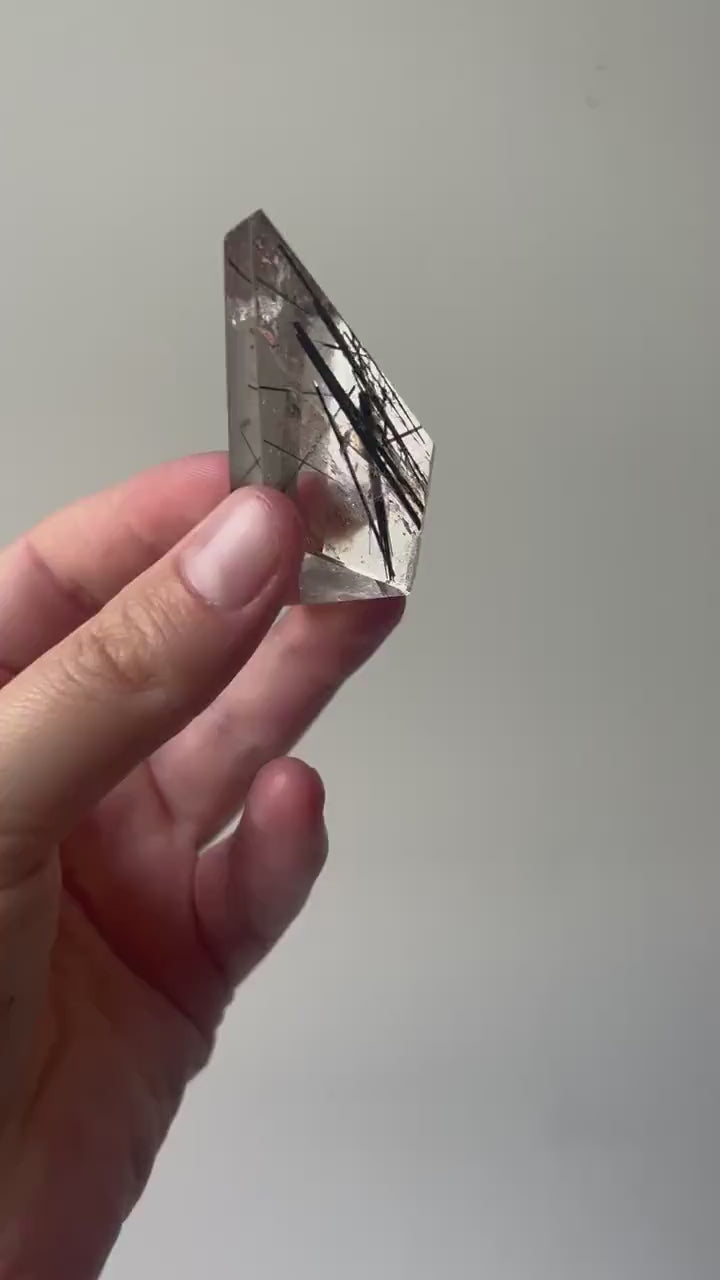 Stunning High Grade Tourmaline in Quartz Freeform