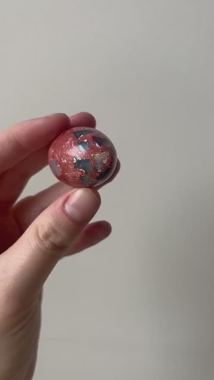 Beautiful Cantera Opal Egg Carving from Mexico