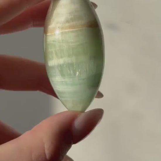 High Quality Pistachio Calcite Lingam | Green Calcite Egg | Pistachio Calcite from Pakistan