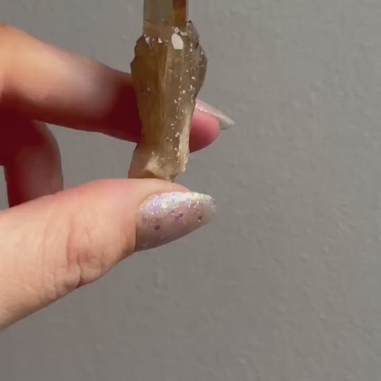 Beautiful Kundalini Citrine Mini Cluster from Congo | Natural Citrine Genuine Citrine Elestial Citrine