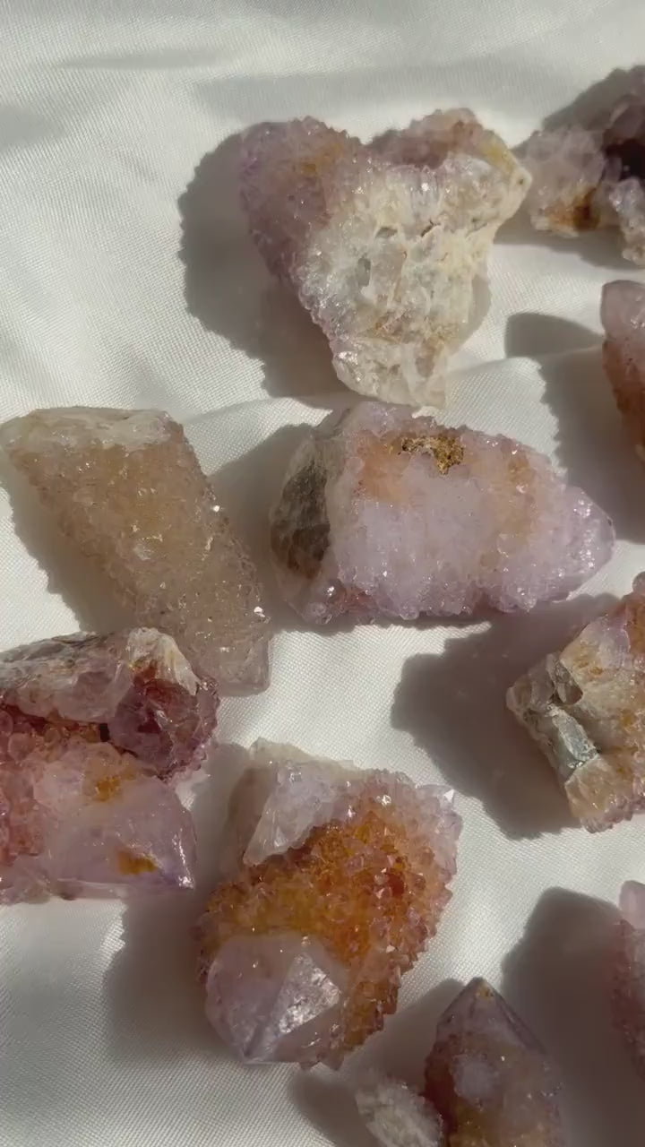 Spirit Amethyst Points from South Africa | ONE Cactus Quartz Point Intuitive Pick