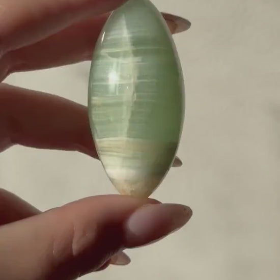 High Quality Pistachio Calcite Lingam | Green Calcite Egg | Pistachio Calcite from Pakistan
