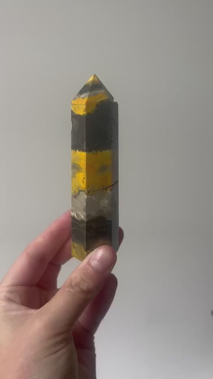 Bumblebee Jasper Tower 5” Bumble Bee Jasper Obelisk
