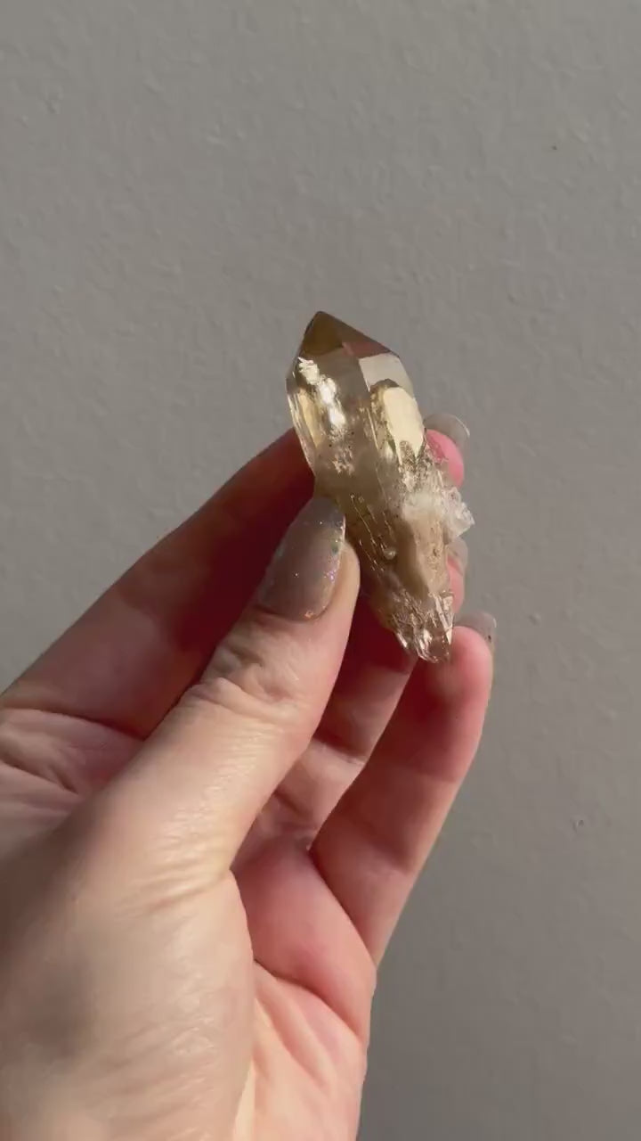 Beautiful Kundalini Citrine Cluster from Congo | Natural Citrine Genuine Citrine Elestial Citrine