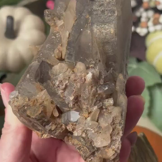Gorgeous Smoky Quartz Cluster from Malawai | Raw Smokey Quartz Points