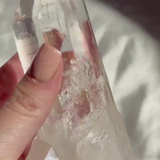 AAA Lemurian Clear Quartz Point from Congo | Raw Clear Quartz Generator