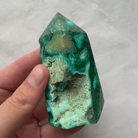 Chrysocolla Malachite Tower Point