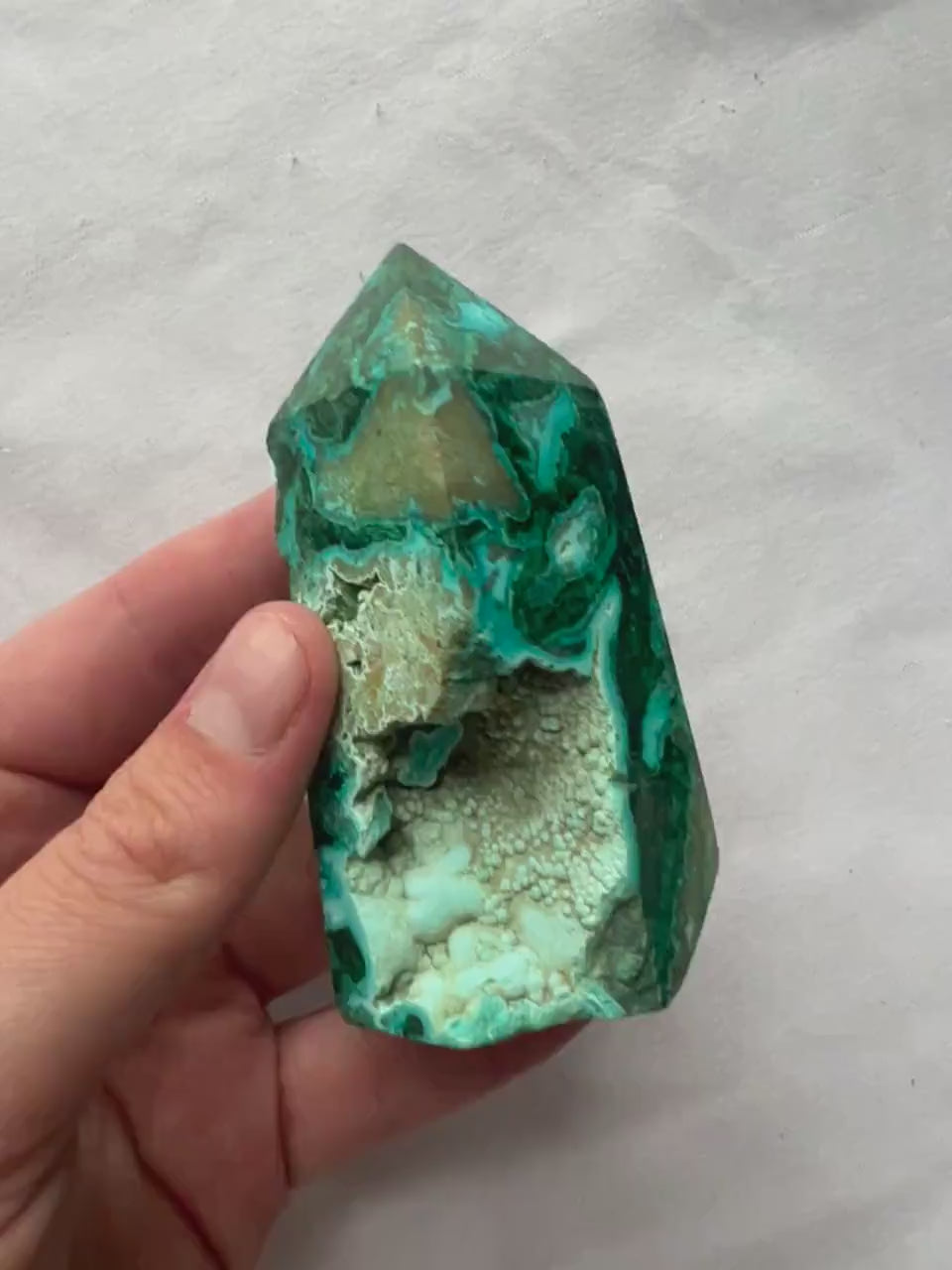 Chrysocolla Malachite Tower Point