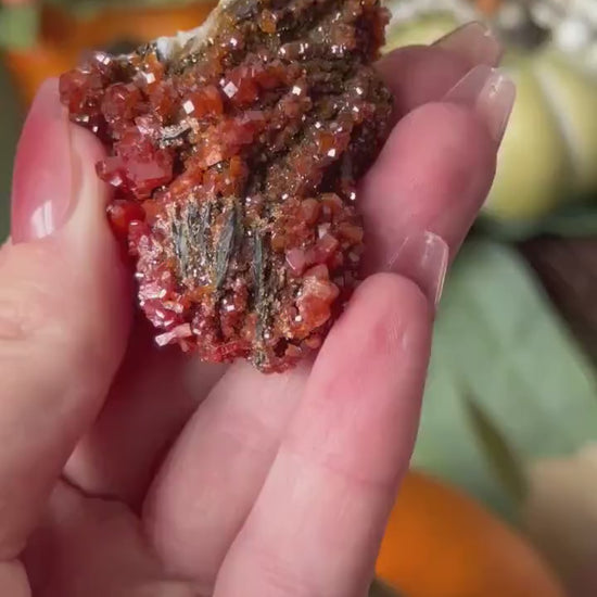 Stunning Vanidinite Specimen from Morocco | Red Vanidinite Cluster