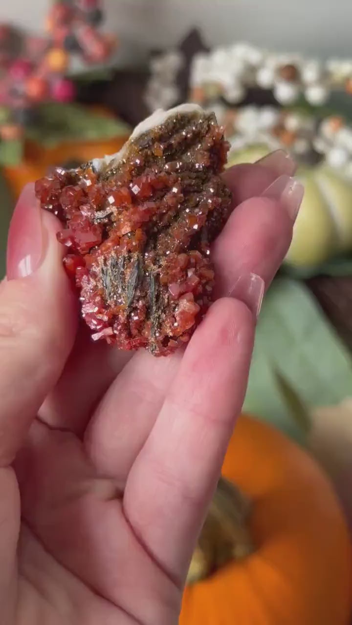 Stunning Vanidinite Specimen from Morocco | Red Vanidinite Cluster