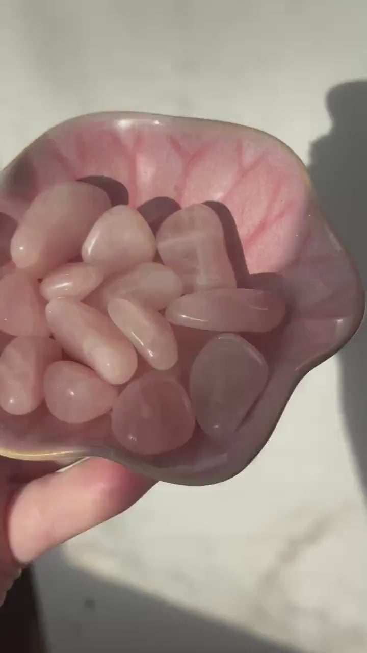 One (1) Rose Quartz Tumble from Madagascar | Intuitively Chosen Rose Quartz Stone