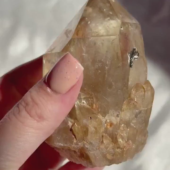 Beautiful Kundalini Citrine Elestial from Congo | Congo Citrine Points Natural Citrine