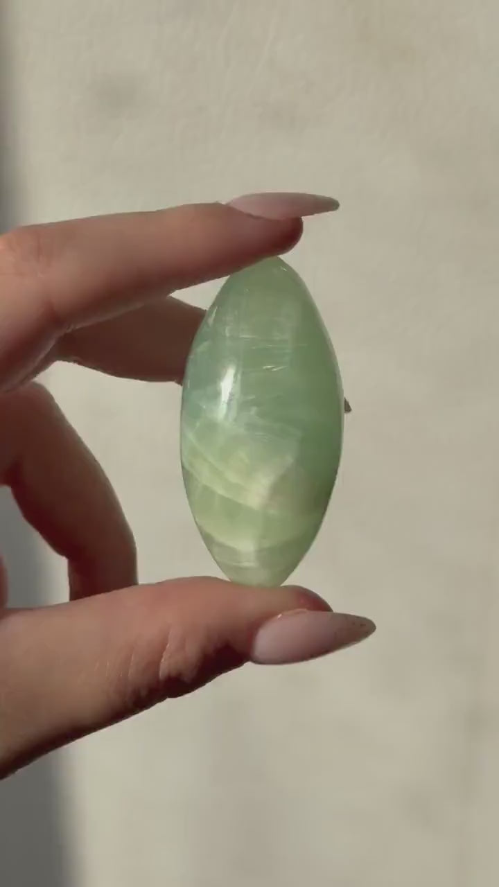 High Quality Pistachio Calcite Lingam | Green Calcite Egg | Pistachio Calcite from Pakistan