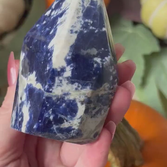 Beautiful Sodalite Cut Base Point from Namibia | Sodalite Point