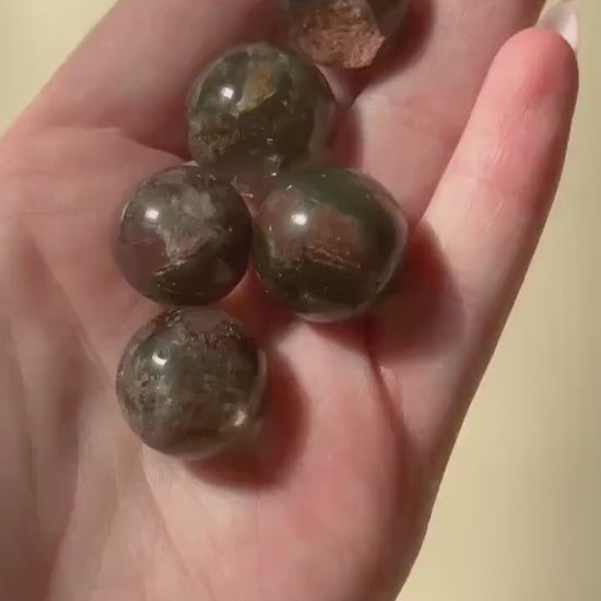 Beautiful Garden Quartz Mini Spheres | Intuitively Chosen Garden Quartz Pocket Sphere