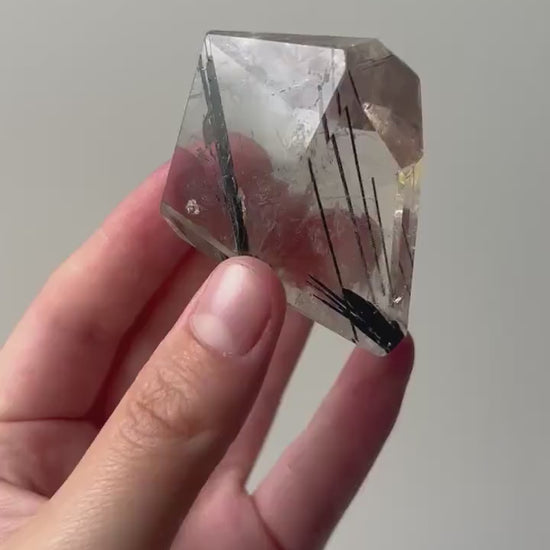 Stunning High Grade Tourmaline in Quartz Freeform