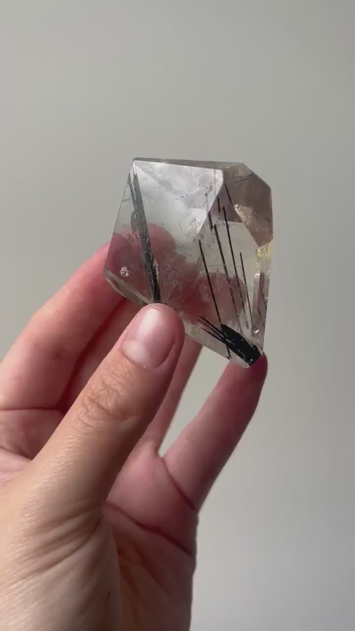 Stunning High Grade Tourmaline in Quartz Freeform