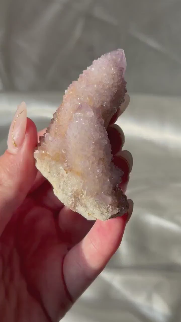 Spirit Amethyst Twin Points | Cactus Quartz Points | Double Spirit Amethyst Points from South Africa