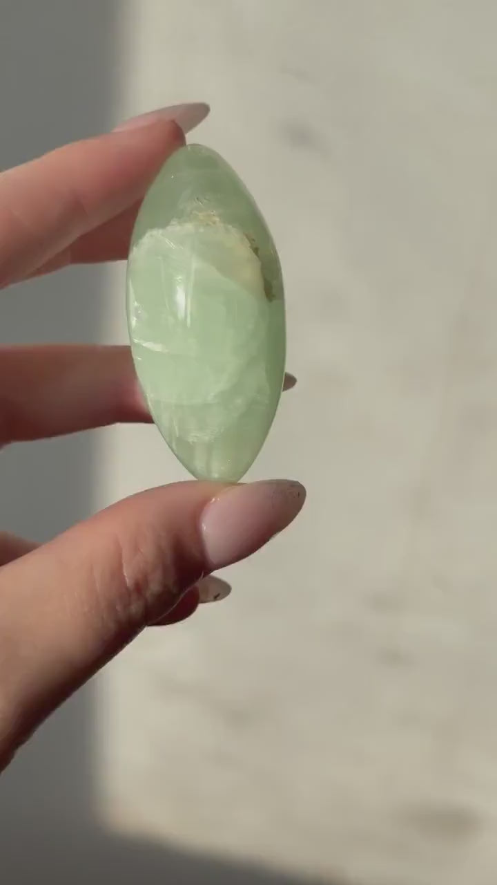 High Quality Pistachio Calcite Lingam | Green Calcite Egg | Pistachio Calcite from Pakistan