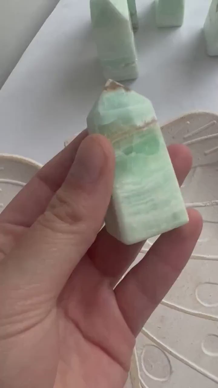 Caribbean Calcite Tower from Pakistan Carribean Calcite Obelisk